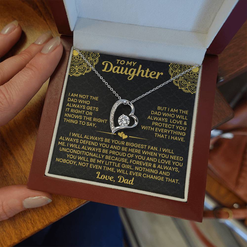 Dad to Daughter - Always - Love Knot Necklace dtd015