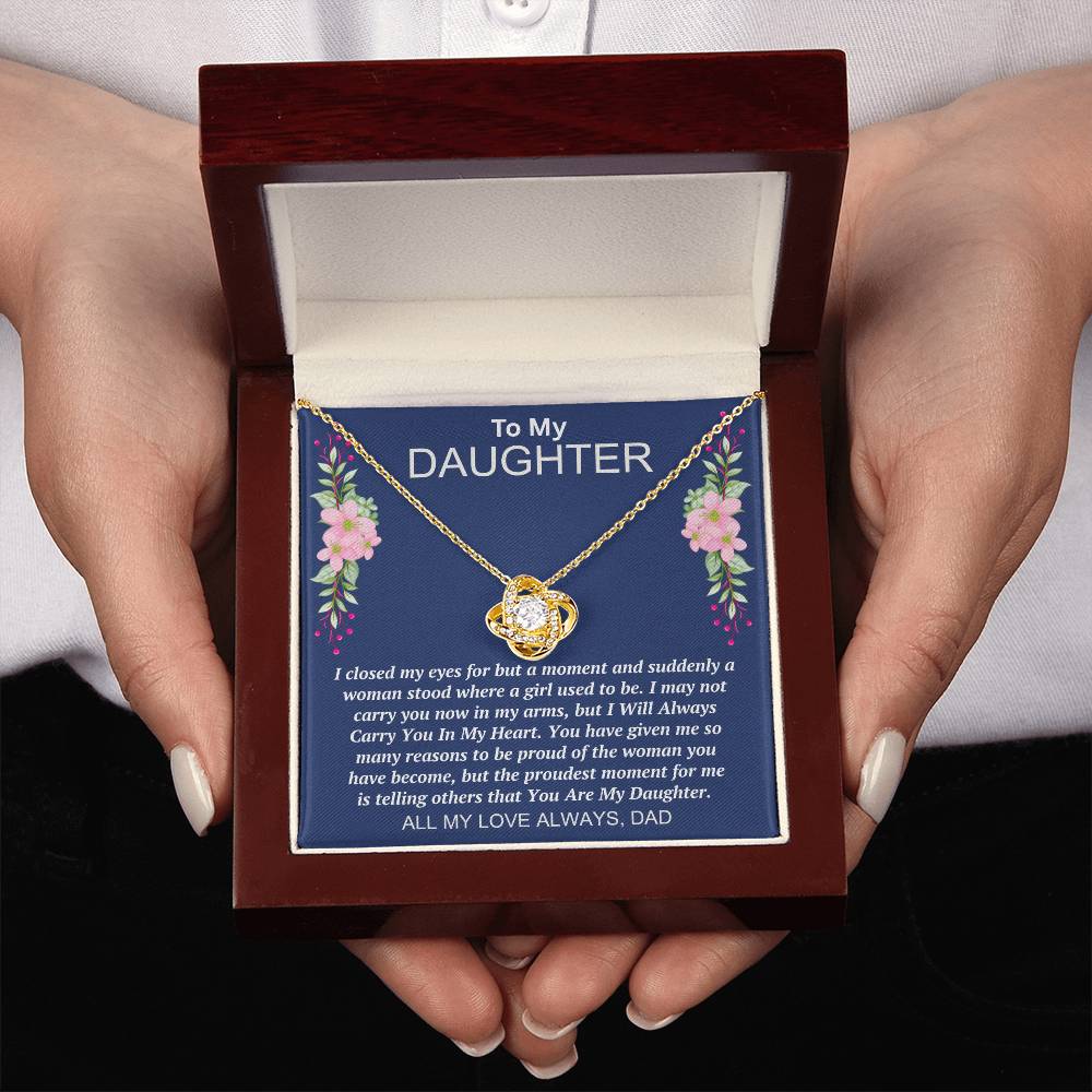 Dad to Daughter - My Eyes - Love Knot Gift Set