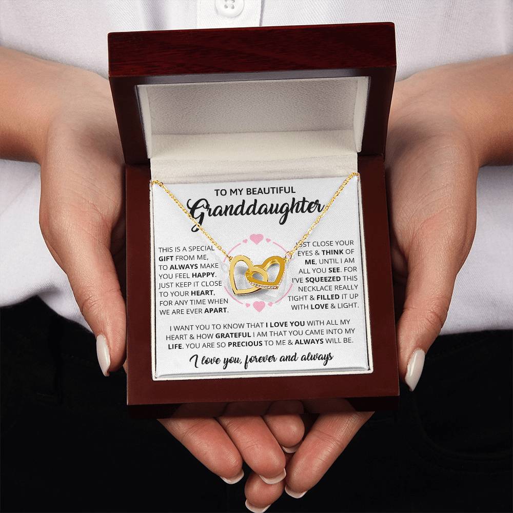 Granddaughter - Forever - Interlocking Hearts Gift Set