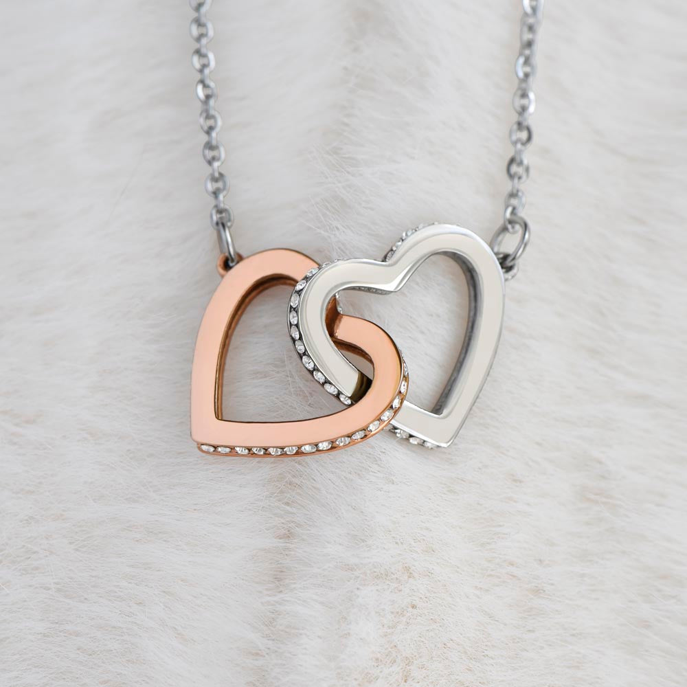 Daughter - Braver - Interlocking Hearts Necklace