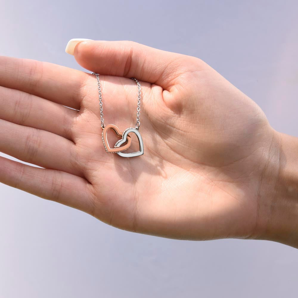 Granddaughter - Please Remember - Interlocking Hearts Necklace