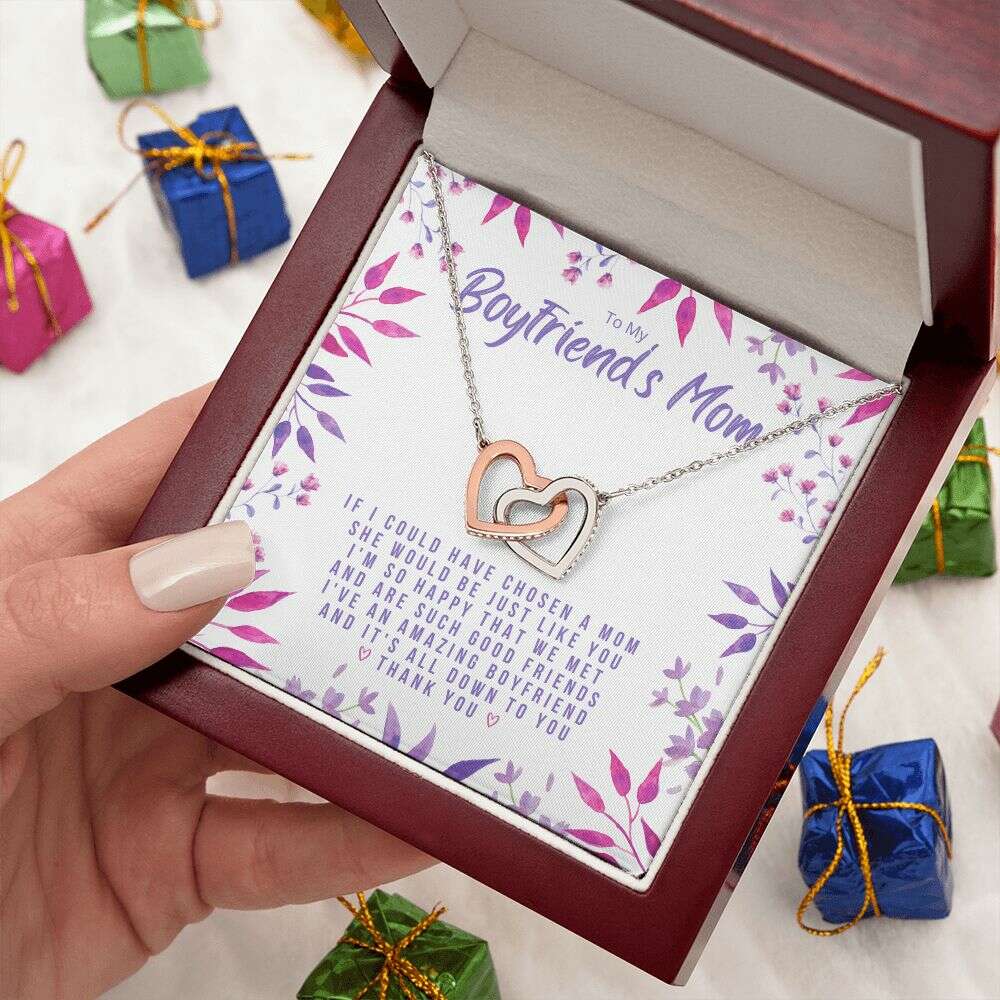 Give Love Gifts: Down To You - Boyfriend's Mom - Interlocking Hearts Necklace