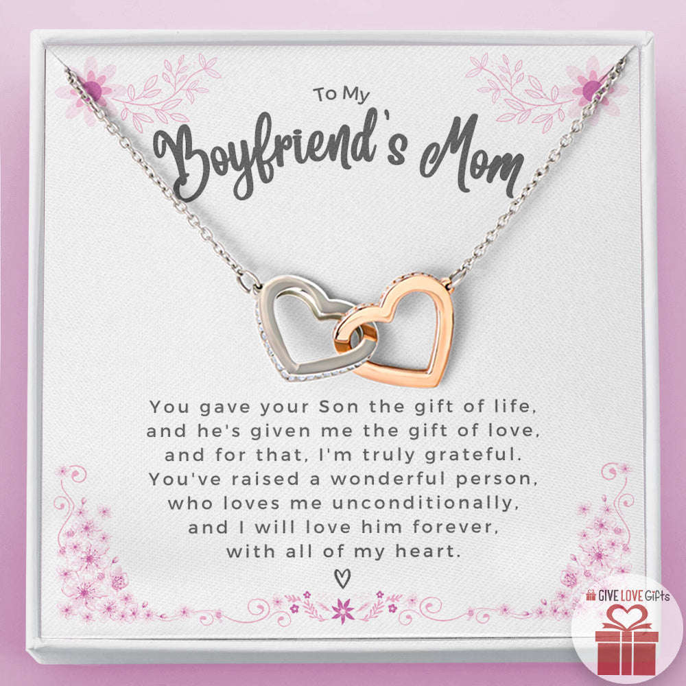 FOREVER LOVE NECKLACE Boyfriends Mom Gift, Gifts for Boyfriend's