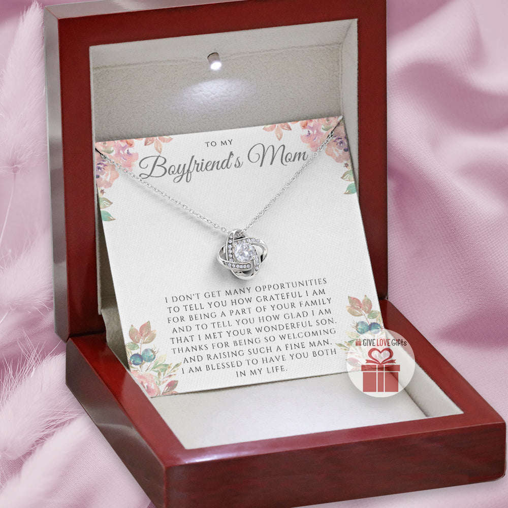 I Am Blessed - Boyfriend's Mom - Love Knot Necklace