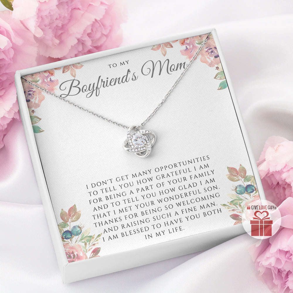 I Am Blessed - Boyfriend's Mom - Love Knot Necklace