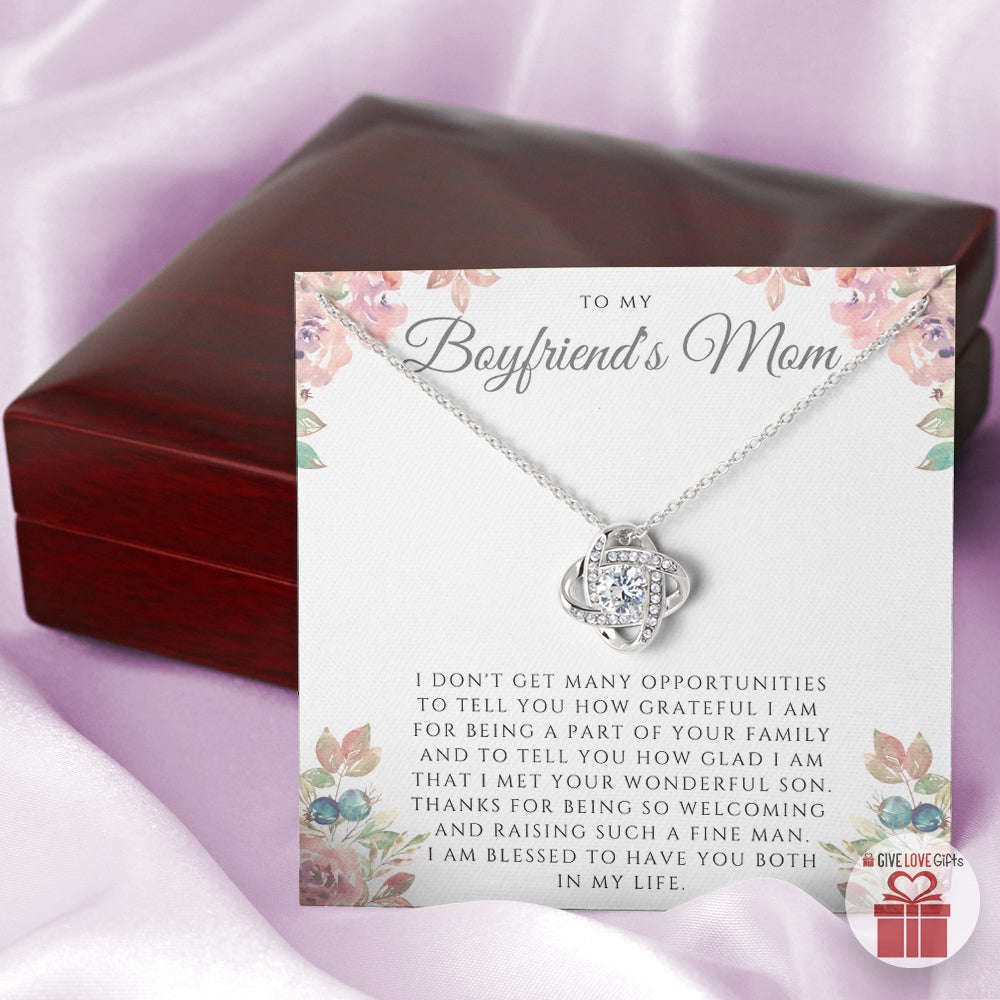 I Am Blessed - Boyfriend's Mom - Love Knot Necklace