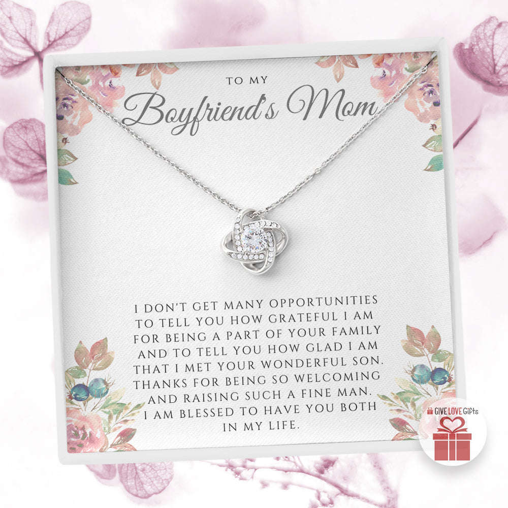 I Am Blessed - Boyfriend's Mom - Love Knot Necklace