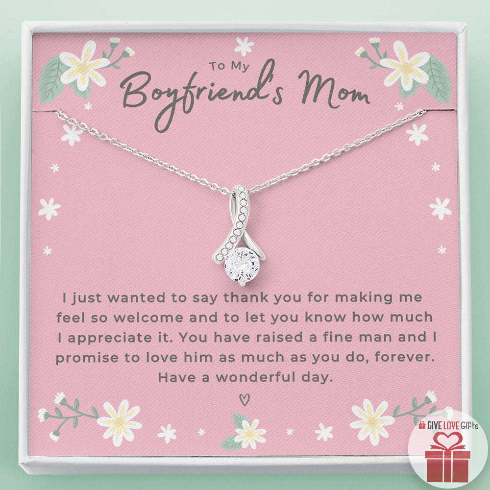 FOREVER LOVE NECKLACE Boyfriends Mom Gift, Gifts for Boyfriend's