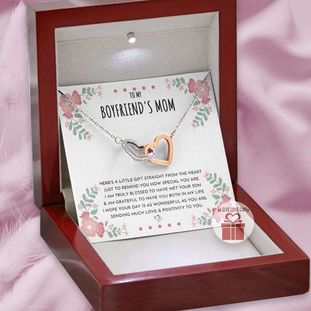 Love & Positivity - Boyfriend's Mom - Interlocking Hearts Necklace