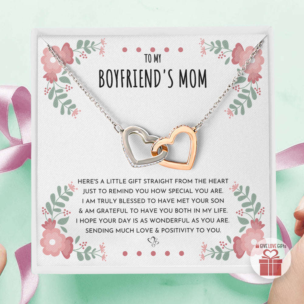 Love & Positivity - Boyfriend's Mom - Interlocking Hearts Necklace