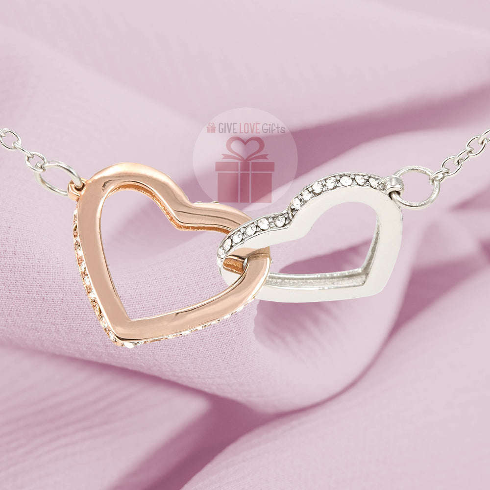 Love & Positivity - Boyfriend's Mom - Interlocking Hearts Necklace
