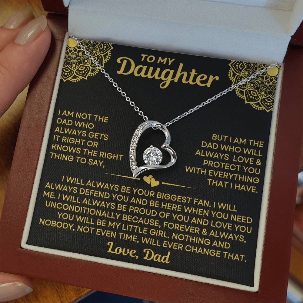 Mom to Daughter - Always - Love Knot Necklace mtd015