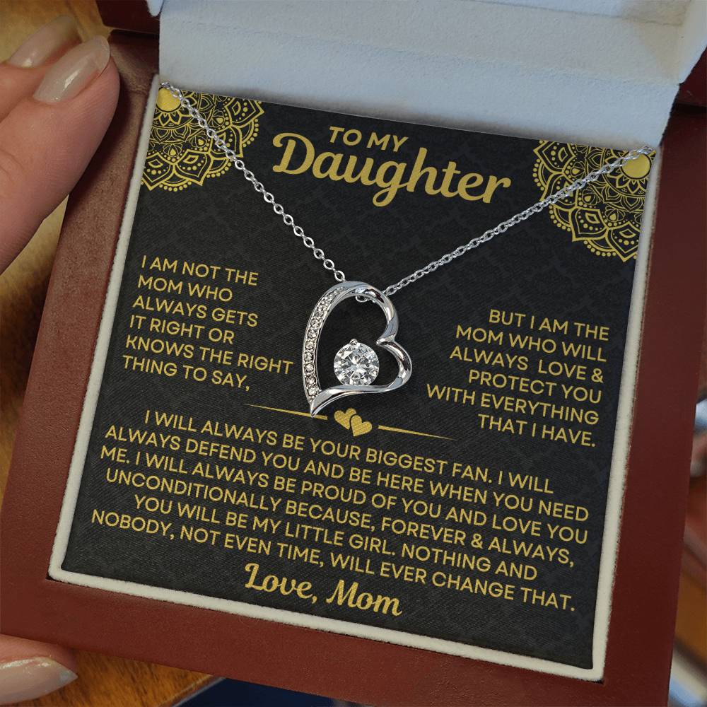 Mom to Daughter - Always - Love Knot Necklace mtd015
