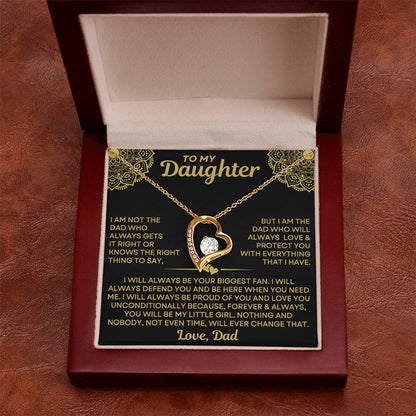 Mom to Daughter - Always - Love Knot Necklace mtd015