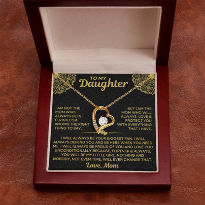Mom to Daughter - Always - Love Knot Necklace mtd015