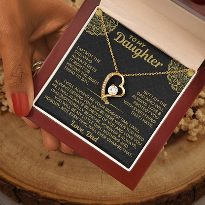 Dad to Daughter - Always - Love Knot Necklace dtd015