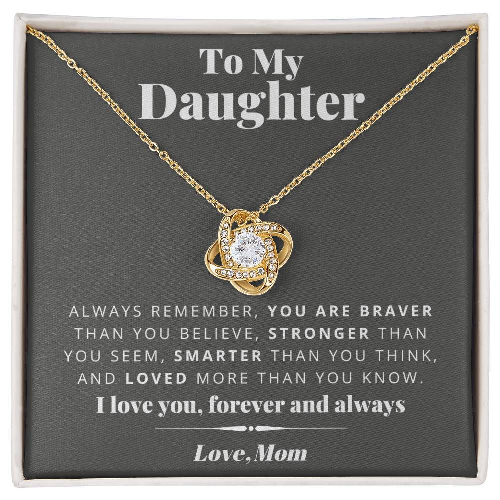 Mom to Daughter - Smarter - Love Knot Gift Set