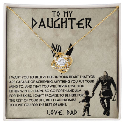 Dad to Daughter - Anything - Love Knot Gift Set