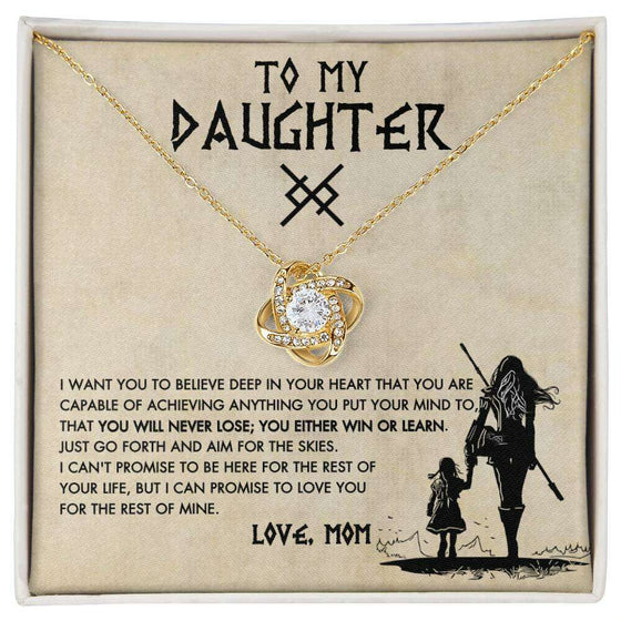 Give Love Gifts: Mom to Daughter - Capable - Love Knot Gift Set: 18K Yellow / Two-Tone Standard