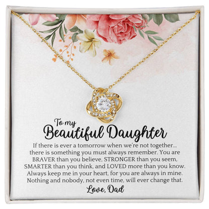 Dad to Daughter - Beautiful - Love Knot Gift Set