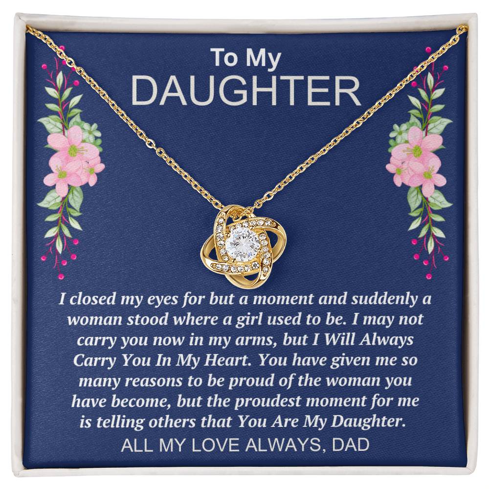 Dad to Daughter - My Eyes - Love Knot Gift Set