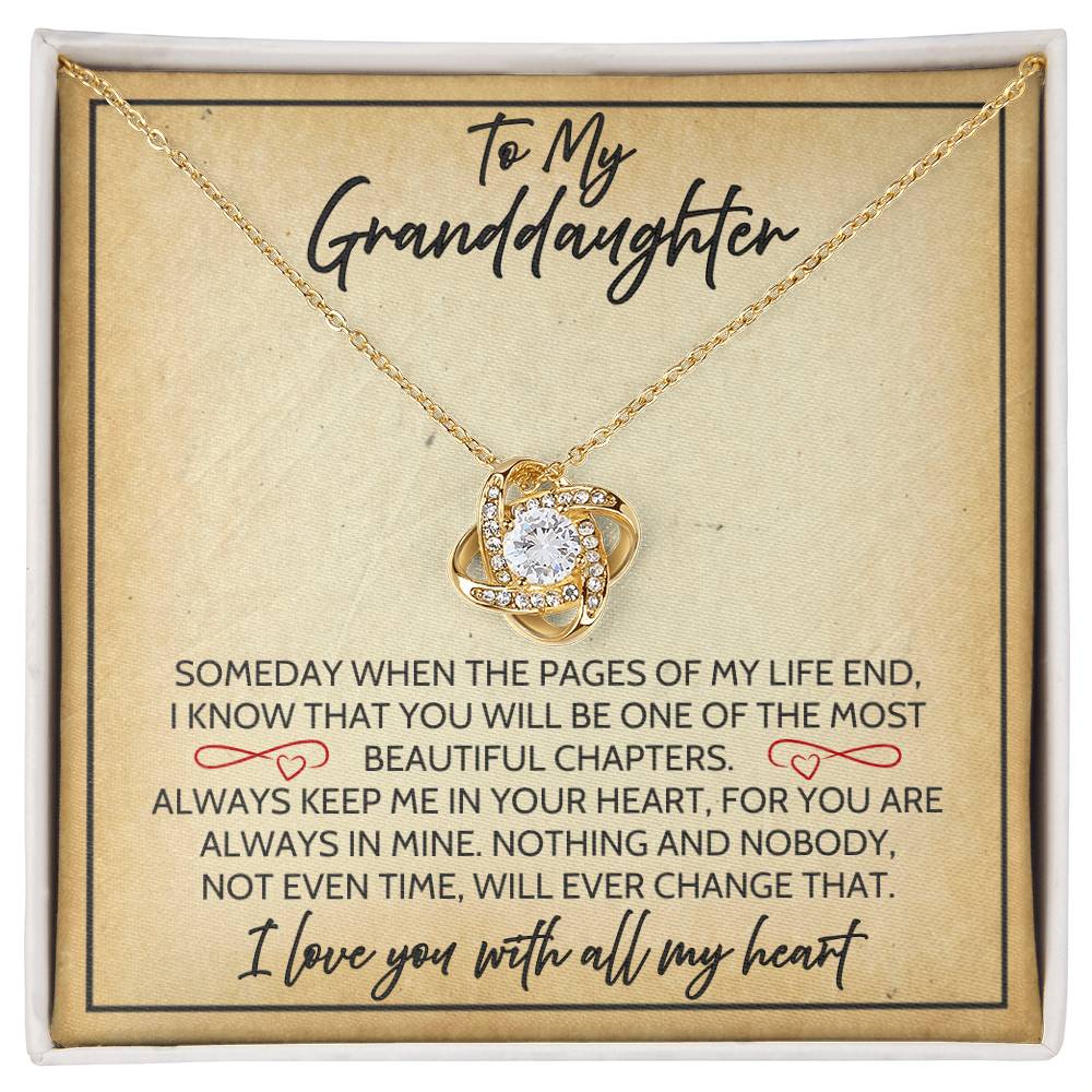 Granddaughter - Time - Love Knot Gift Set