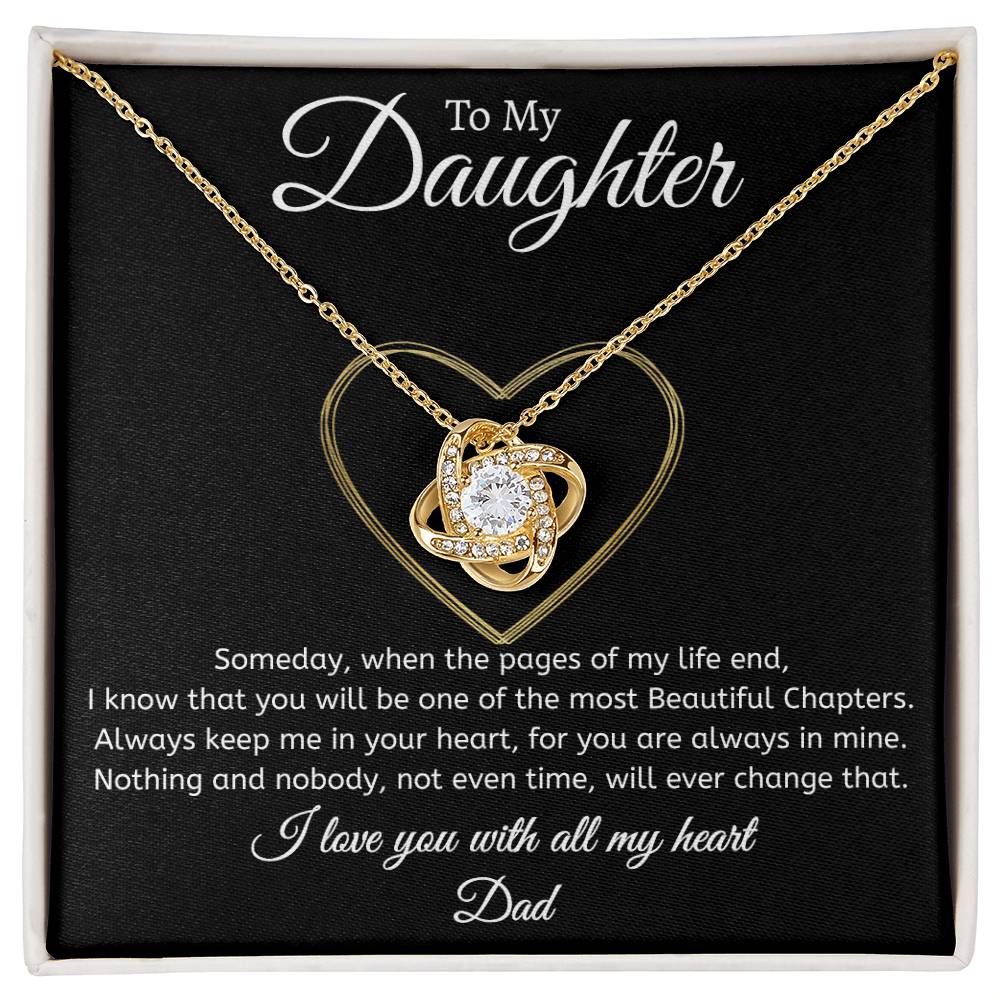 Dad to Daughter - Time - Love Knot Gift Set