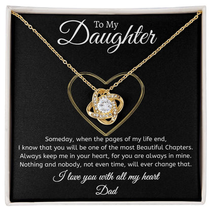 Dad to Daughter - Time - Love Knot Gift Set
