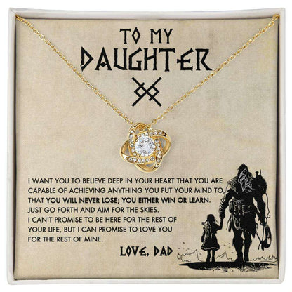 Give Love Gifts: Dad to Daughter - Capable - Love Knot Gift Set: 18K Yellow / Two-Tone Standard
