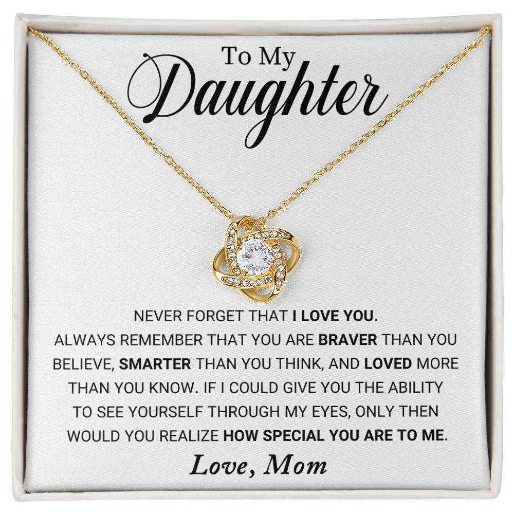 Give Love Gifts: Mom to Daughter - Special - Love Knot Gift Set: 18K Yellow / Two-Tone Standard