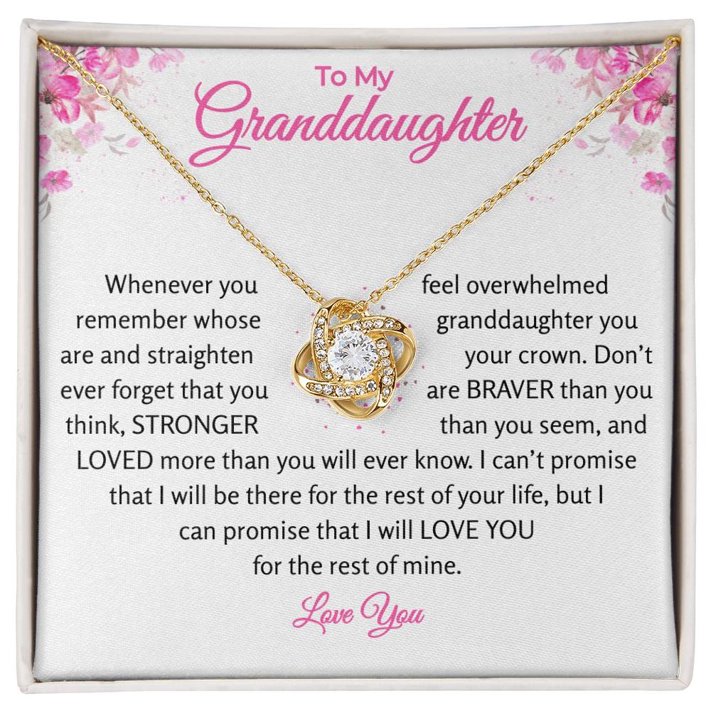 Granddaughter - Promise - Love Knot Gift Set