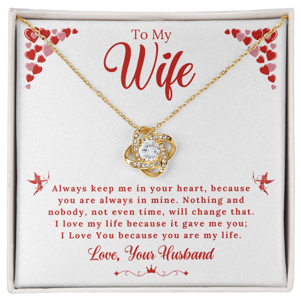 Wife - My Life - Love Knot Gift Set