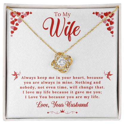 Wife - My Life - Love Knot Gift Set