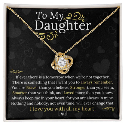 Dad to Daughter - My Heart - Love Knot Gift Set