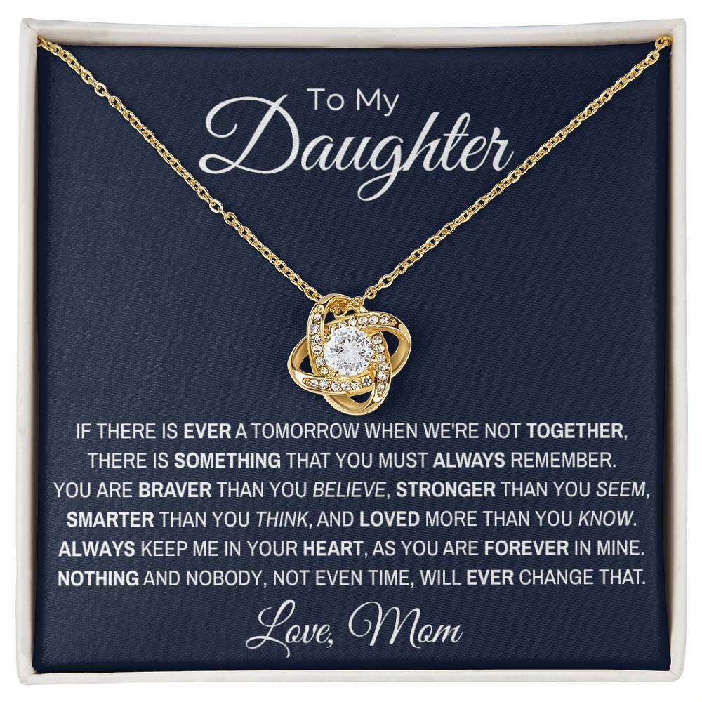 Give Love Gifts: Mom to Daughter - Loved - Love Knot Gift Set: 18K Yellow / Two-Tone Standard