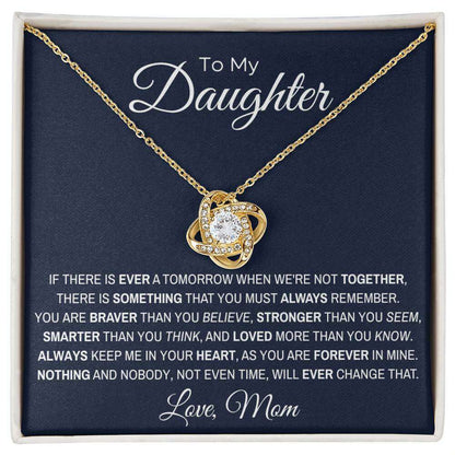 Give Love Gifts: Mom to Daughter - Loved - Love Knot Gift Set: 18K Yellow / Two-Tone Standard