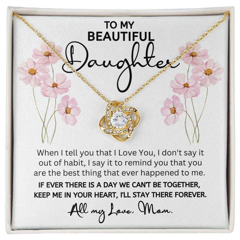 Give Love Gifts: Mom to Daughter - Best Thing - Love Knot Gift Set: 18K Yellow / Two-Tone Standard