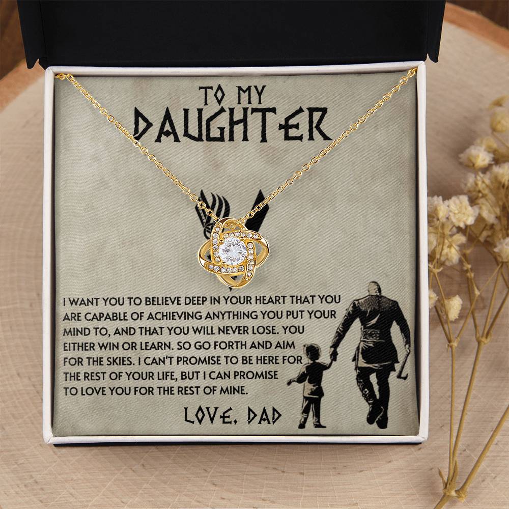 Dad to Daughter - Anything - Love Knot Gift Set