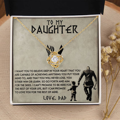 Dad to Daughter - Anything - Love Knot Gift Set