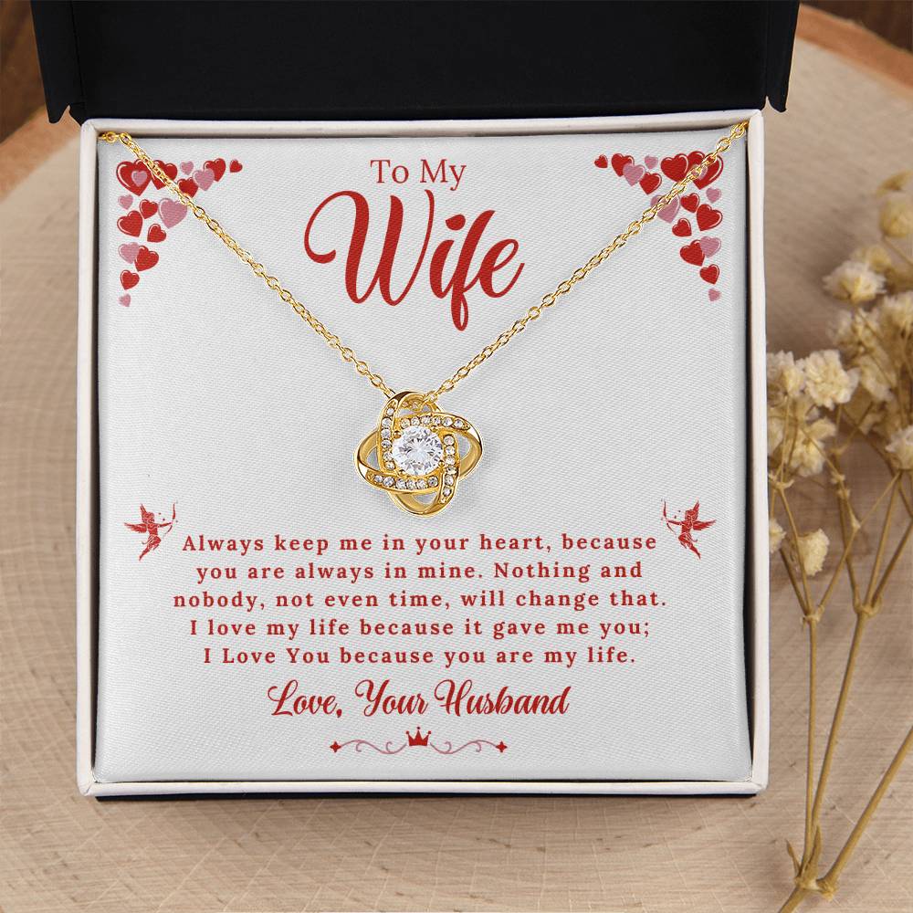 Wife - My Life - Love Knot Gift Set