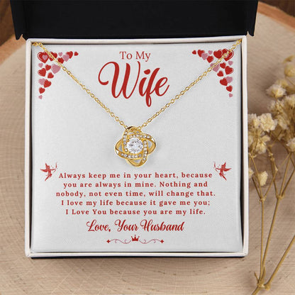 Wife - My Life - Love Knot Gift Set