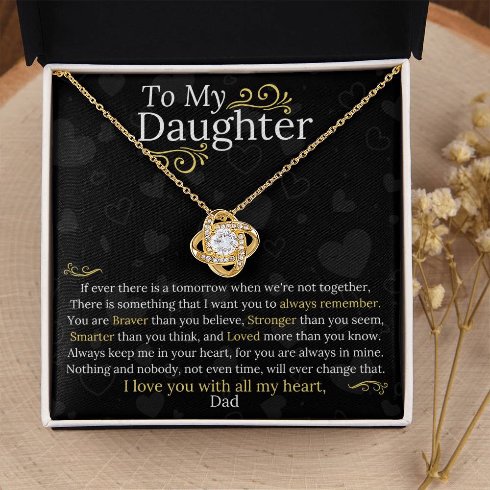Dad to Daughter - My Heart - Love Knot Gift Set