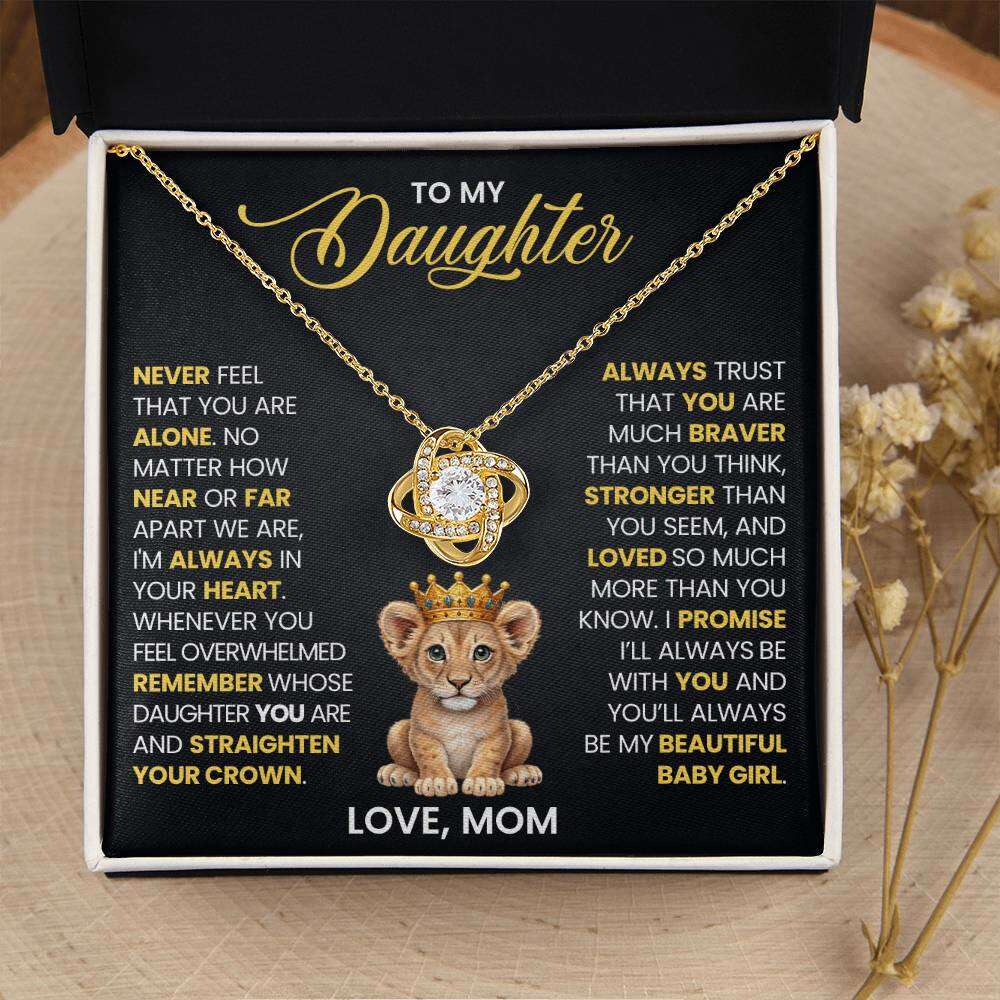 Give Love Gifts: Mom to Daughter - Crown - Love Knot Gift Set