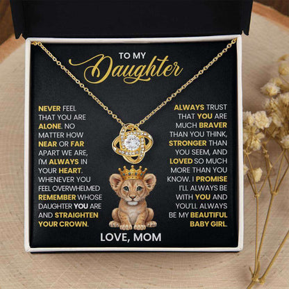 Give Love Gifts: Mom to Daughter - Crown - Love Knot Gift Set