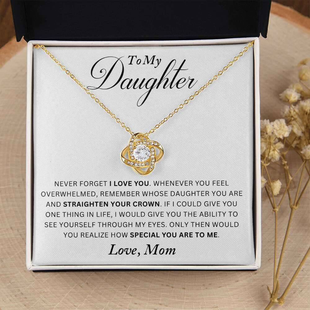 Give Love Gifts: Mom to Daughter - I Love You - Love Knot Gift Set