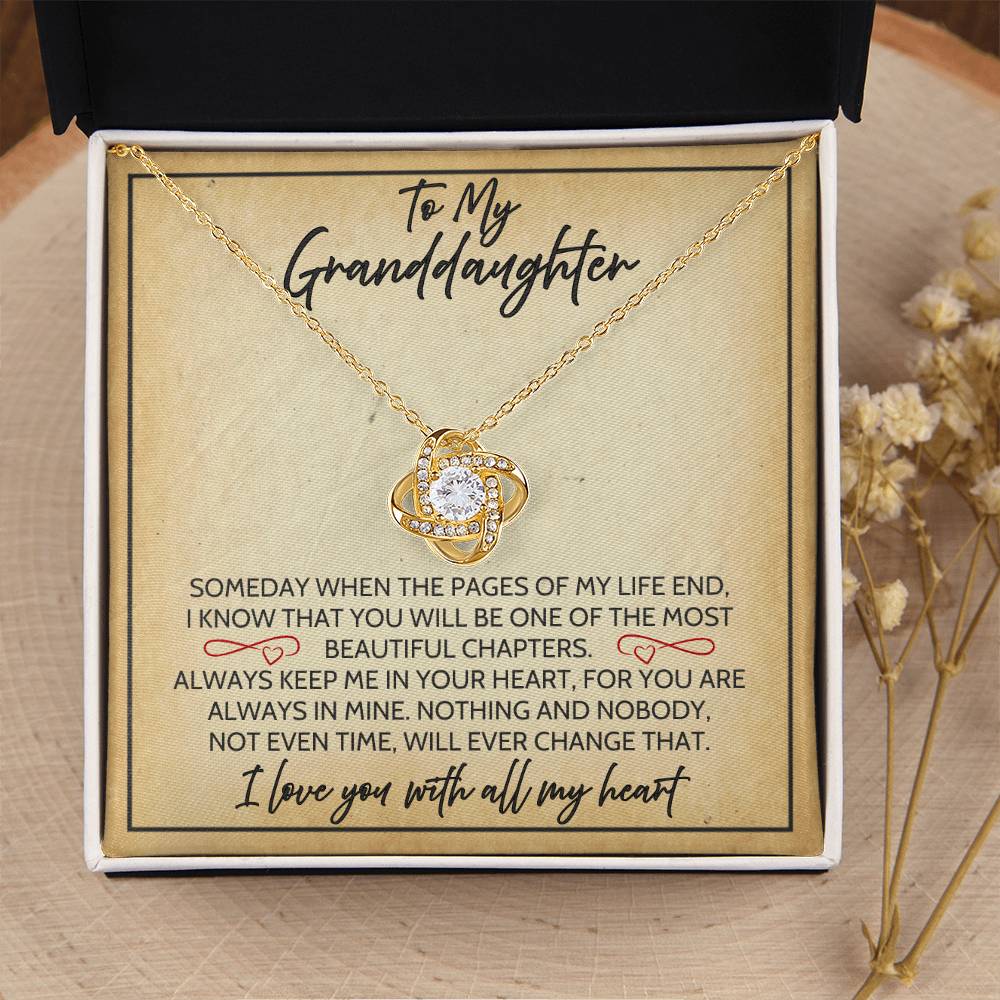 Granddaughter - Time - Love Knot Gift Set
