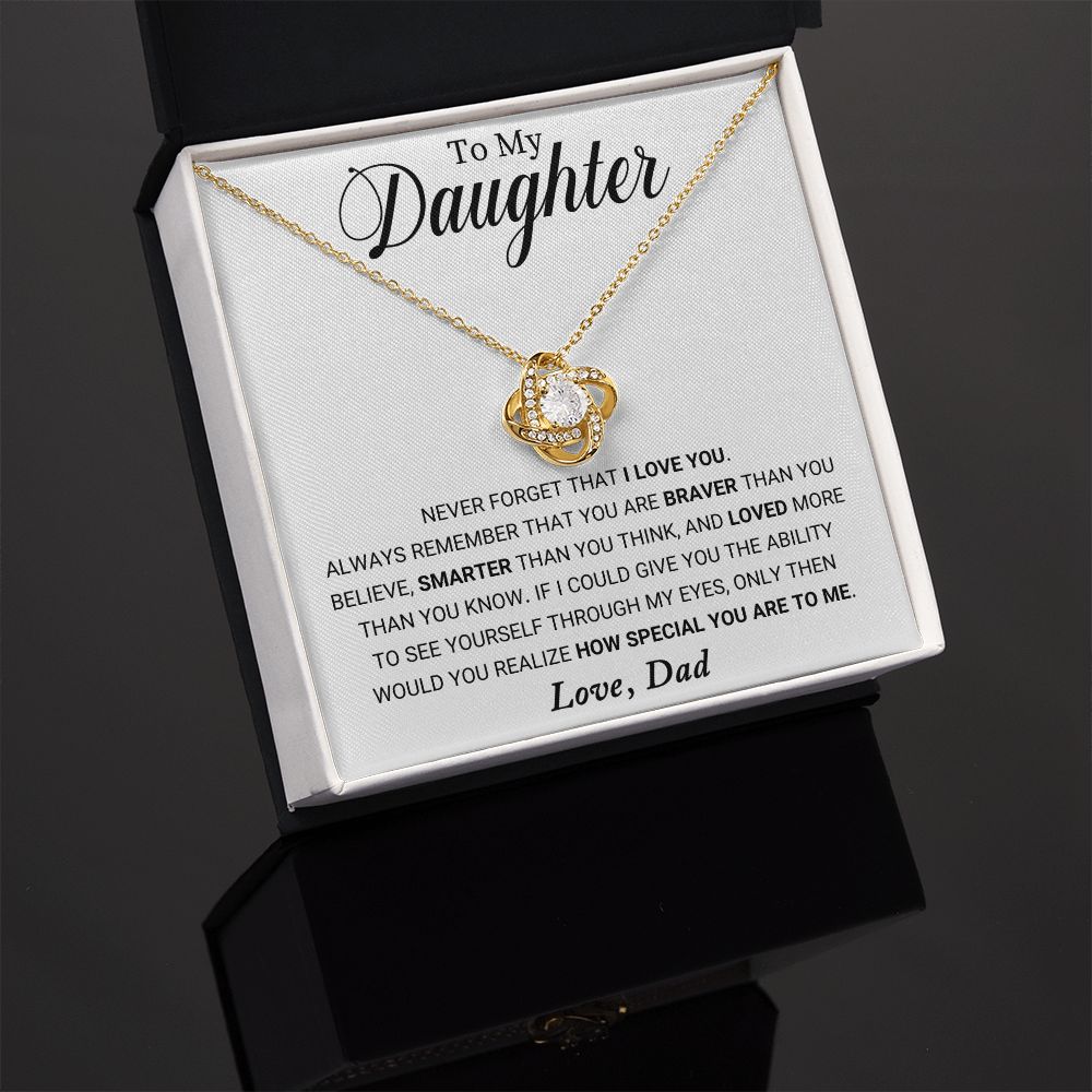 Dad to Daughter - Special - Love Knot Necklace