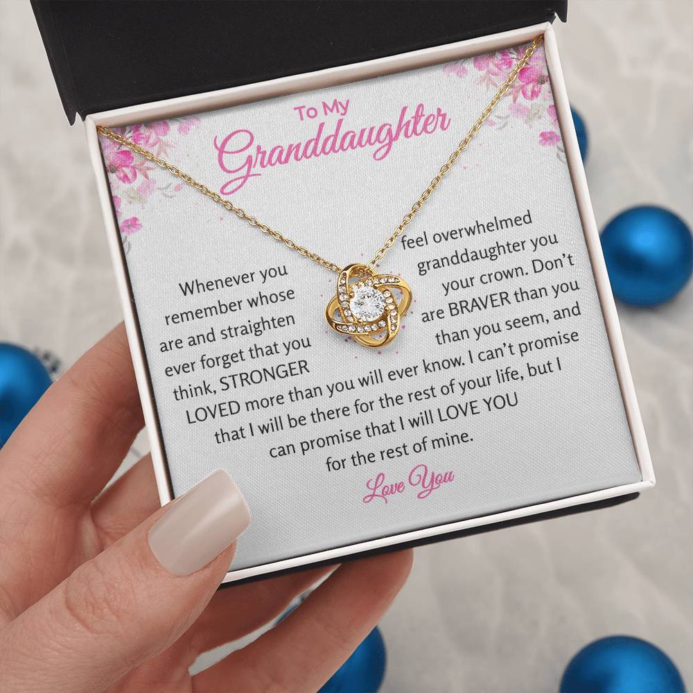 Granddaughter - Promise - Love Knot Gift Set