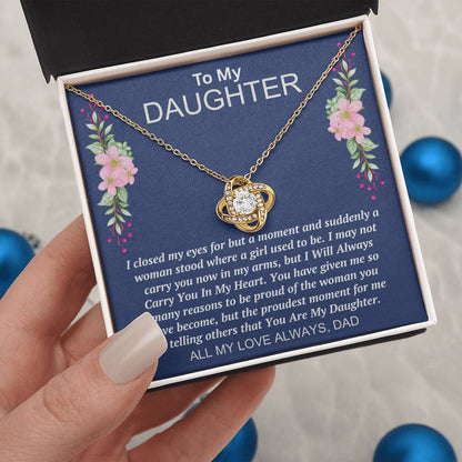 Dad to Daughter - My Eyes - Love Knot Gift Set