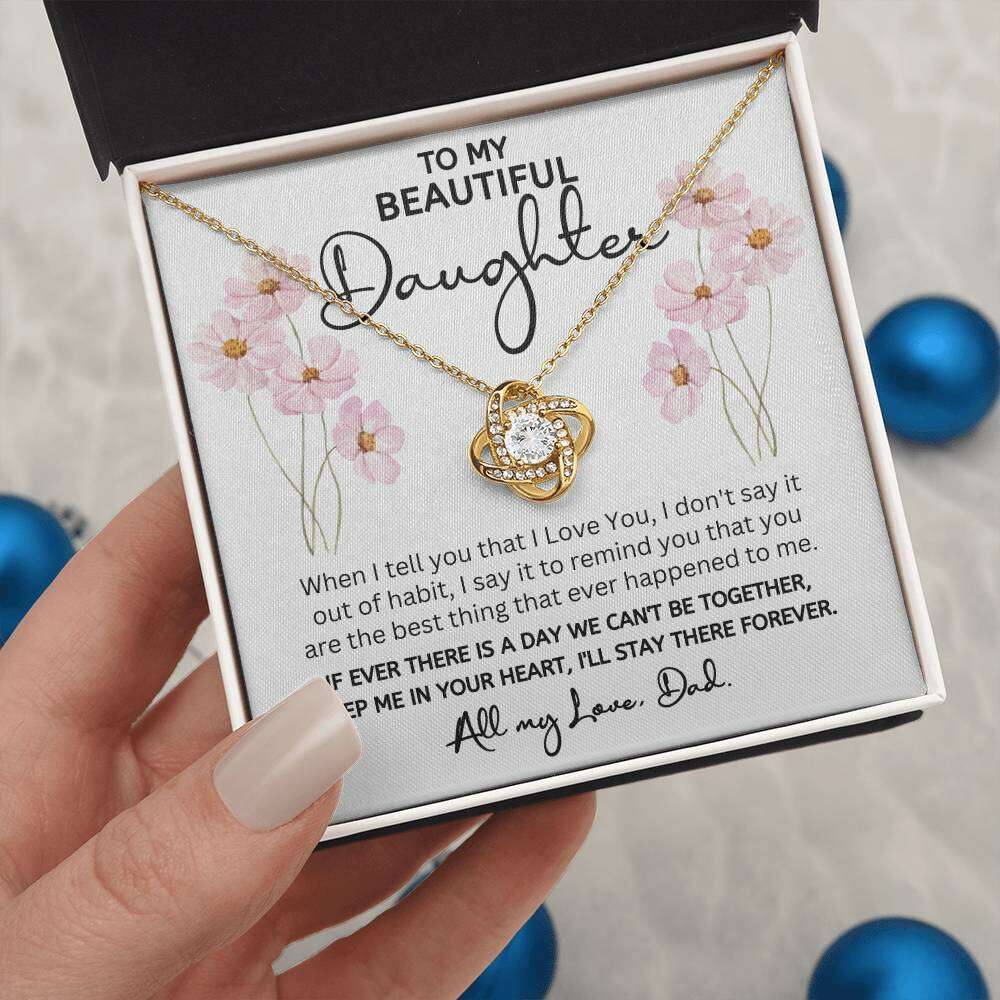 Give Love Gifts: Dad to Daughter - Best Thing - Love Knot Gift Set